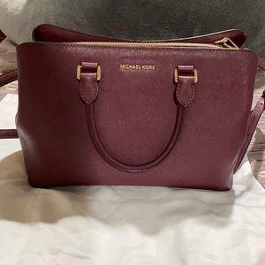 Michael Kors burgundy purse
